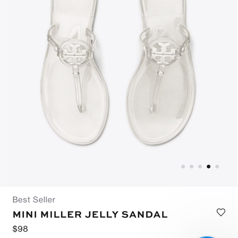 Mini Miller size 7 Tory Burch Jelly’s .